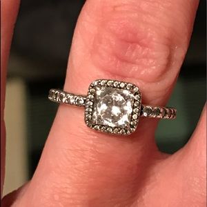 Pandora Cubic Zirconia Engagement Ring SZ6